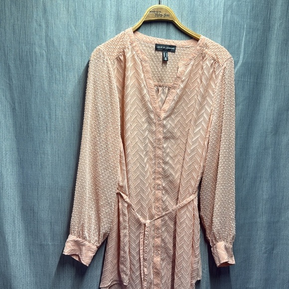 🏴 Women's Pink Button-Up blouse size 18 - Picture 4 of 6